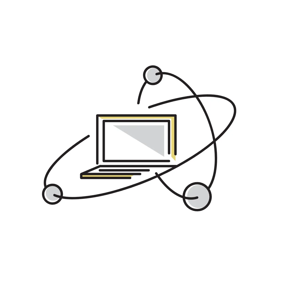 パソコンからなんか出てる図