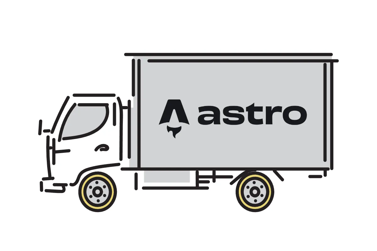 Astro logo truck